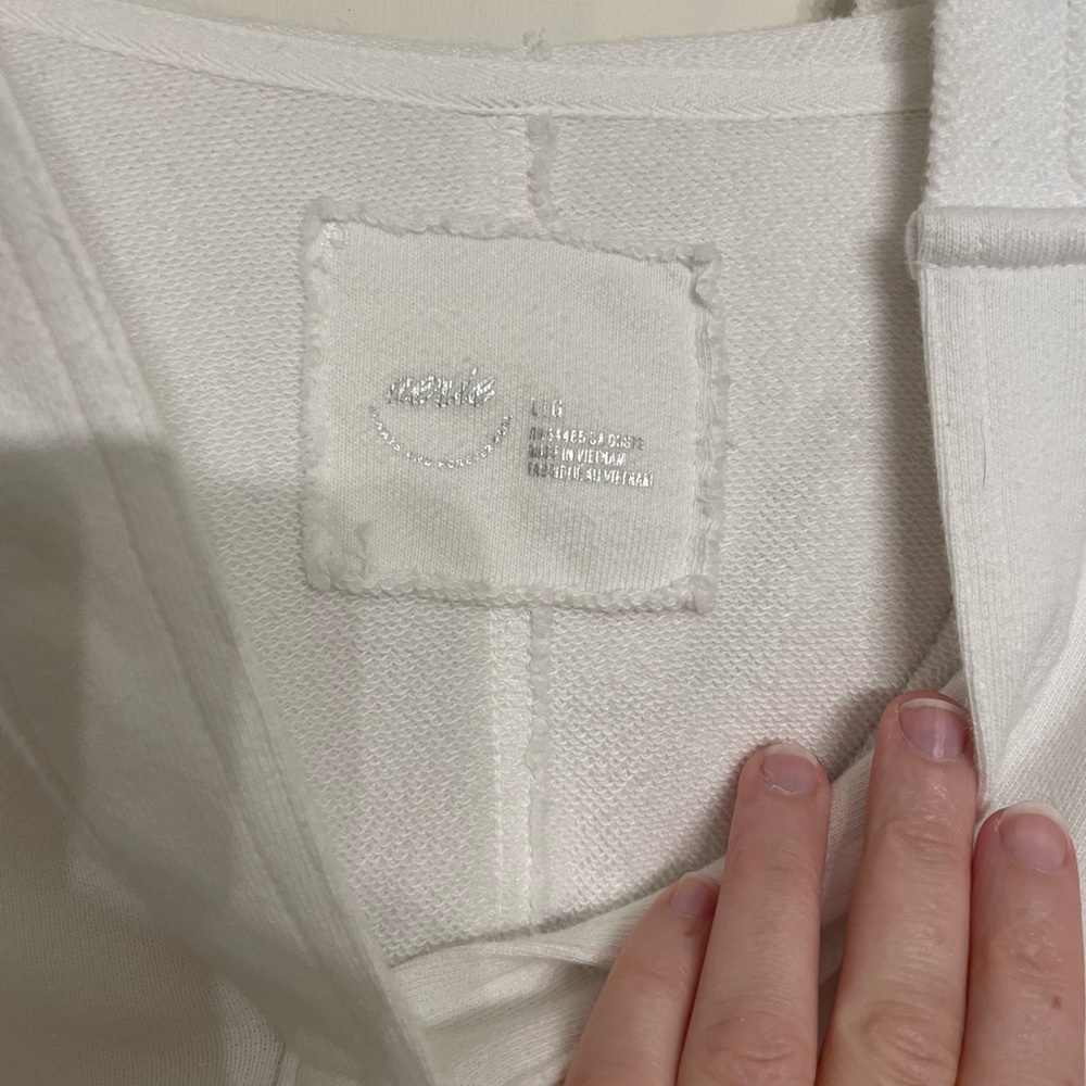 Aerie cropped hoodie. Worn a few times. Minor noticeable wear. Size Large. - Picture 3 of 3